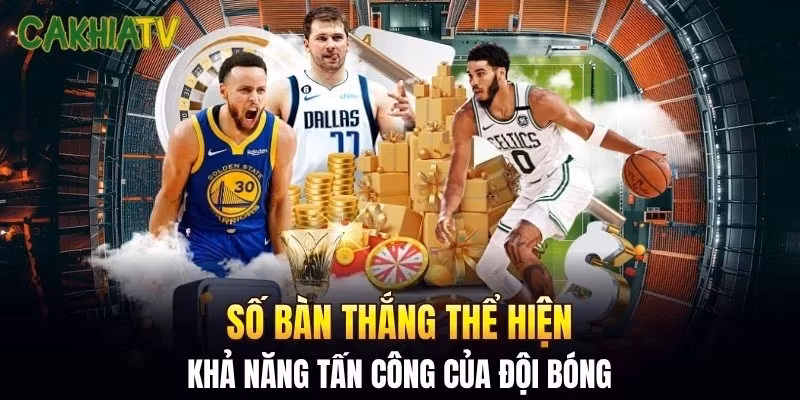 Số bàn thắng thể hiện khả năng tấn công của đội bóng